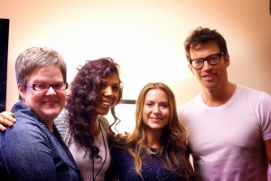 Social Media superstars meet with Harry. From Left: Stacey Nerdin, Jessica Benton, and Natalie Nichols